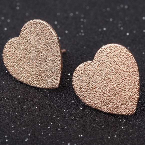 Gold Filled Heart Stud Earrings